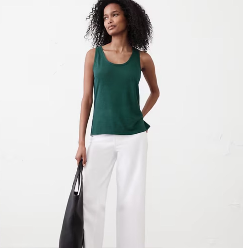 BANANA REPUBLIC LINEN-BLEND TANK